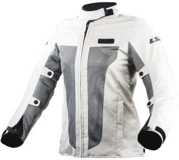 LS2 Predator Lady Jacket Light Grey "M" -  Predator Lady Jacket Light Grey "M"